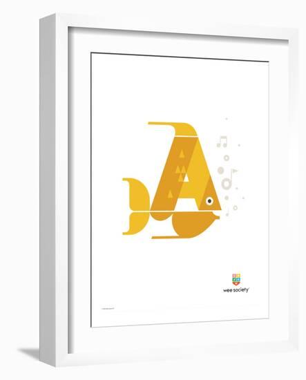 Wee Alphas, Alex the Angelfish-Wee Society-Framed Giclee Print