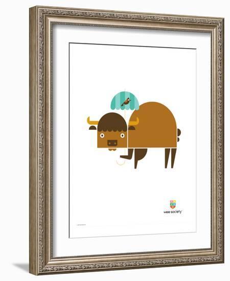 Wee Alphas, Biki the Buffalo-Wee Society-Framed Giclee Print