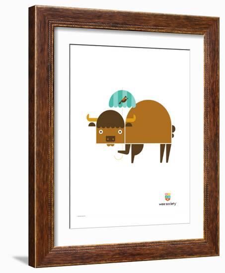 Wee Alphas, Biki the Buffalo-Wee Society-Framed Giclee Print