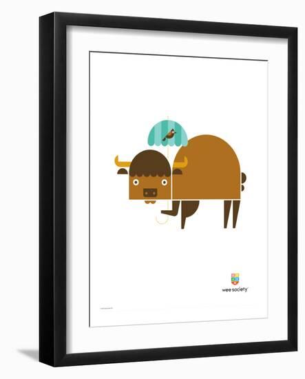 Wee Alphas, Biki the Buffalo-Wee Society-Framed Giclee Print