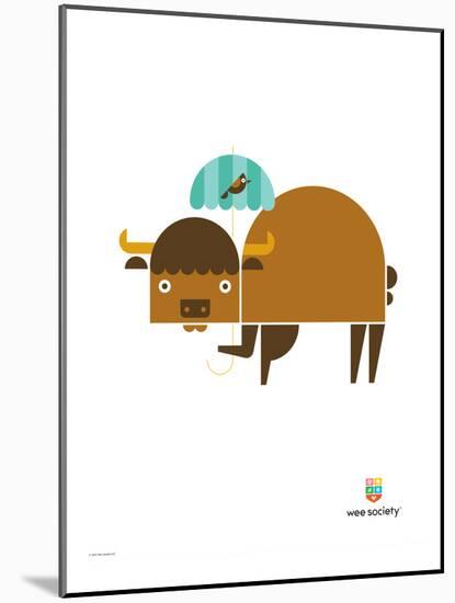 Wee Alphas, Biki the Buffalo-Wee Society-Mounted Giclee Print