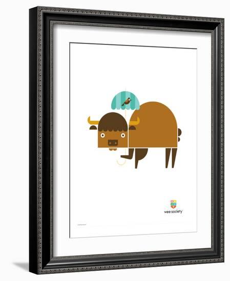 Wee Alphas, Biki the Buffalo-Wee Society-Framed Giclee Print