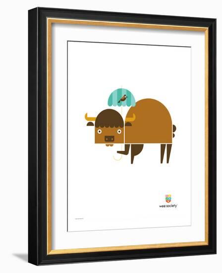 Wee Alphas, Biki the Buffalo-Wee Society-Framed Giclee Print