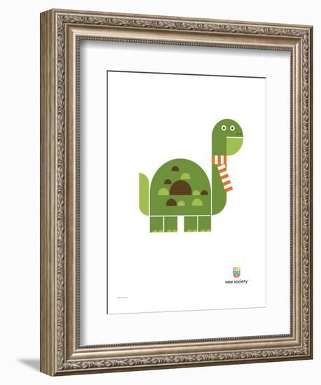 Wee Alphas, Don the Dinosaur-Wee Society-Framed Premium Giclee Print