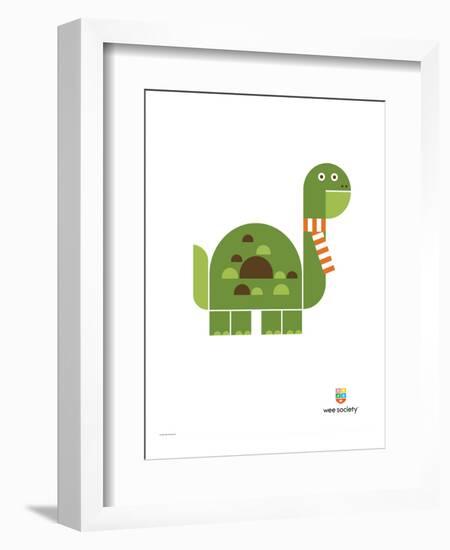 Wee Alphas, Don the Dinosaur-Wee Society-Framed Premium Giclee Print