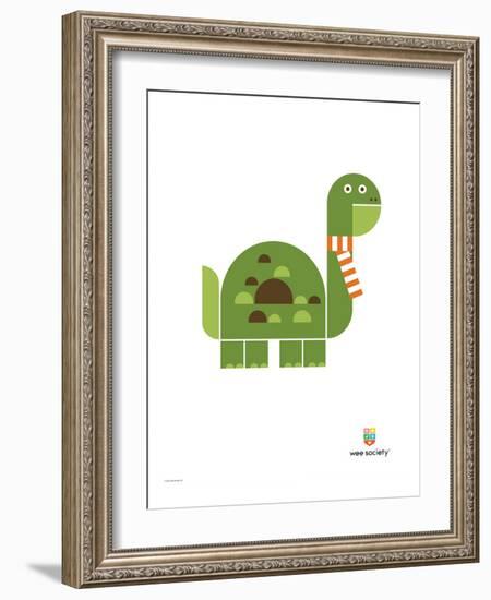 Wee Alphas, Don the Dinosaur-Wee Society-Framed Giclee Print