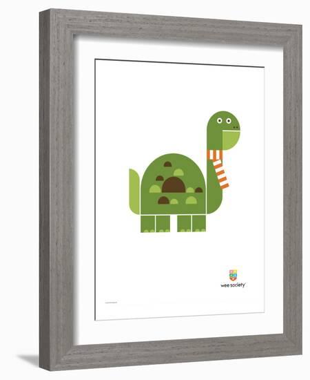 Wee Alphas, Don the Dinosaur-Wee Society-Framed Giclee Print