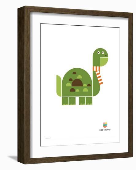 Wee Alphas, Don the Dinosaur-Wee Society-Framed Giclee Print