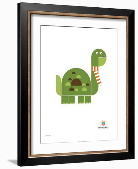 Wee Alphas, Don the Dinosaur-Wee Society-Framed Giclee Print