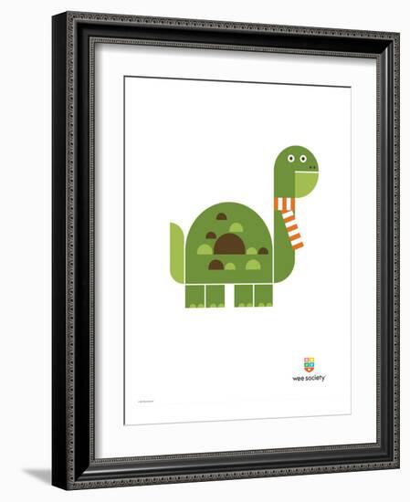 Wee Alphas, Don the Dinosaur-Wee Society-Framed Giclee Print