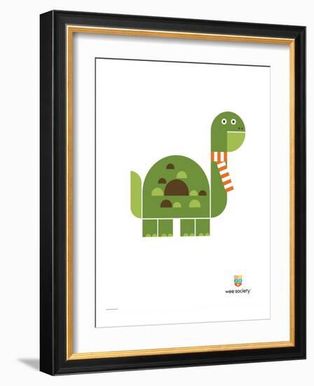 Wee Alphas, Don the Dinosaur-Wee Society-Framed Giclee Print