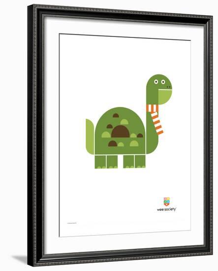 Wee Alphas, Don the Dinosaur-Wee Society-Framed Giclee Print