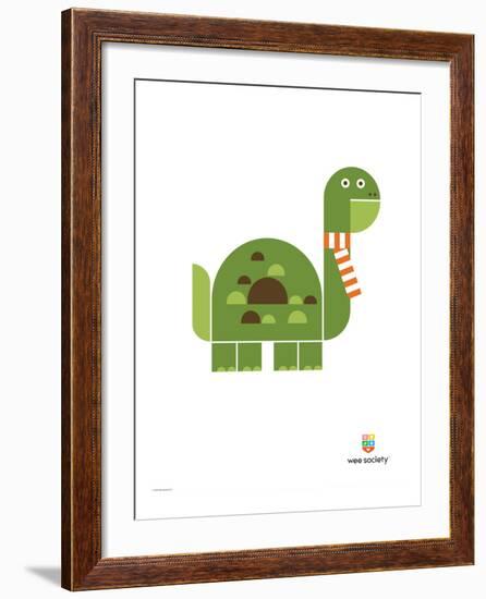 Wee Alphas, Don the Dinosaur-Wee Society-Framed Giclee Print