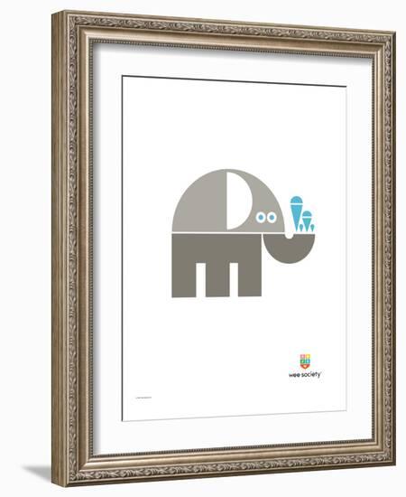 Wee Alphas, Eli the Elephant-Wee Society-Framed Giclee Print