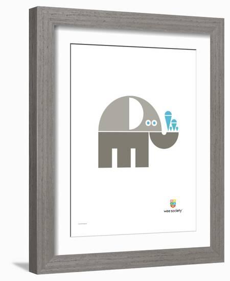 Wee Alphas, Eli the Elephant-Wee Society-Framed Giclee Print