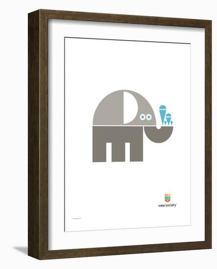 Wee Alphas, Eli the Elephant-Wee Society-Framed Giclee Print