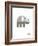 Wee Alphas, Eli the Elephant-Wee Society-Framed Giclee Print