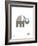 Wee Alphas, Eli the Elephant-Wee Society-Framed Giclee Print