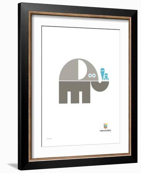 Wee Alphas, Eli the Elephant-Wee Society-Framed Giclee Print