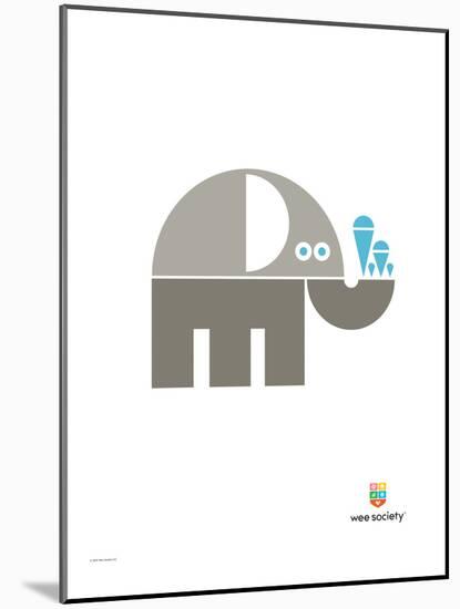 Wee Alphas, Eli the Elephant-Wee Society-Mounted Giclee Print