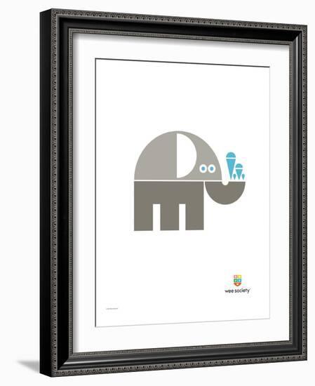 Wee Alphas, Eli the Elephant-Wee Society-Framed Giclee Print