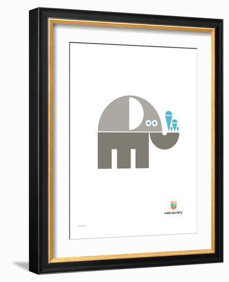 Wee Alphas, Eli the Elephant-Wee Society-Framed Giclee Print