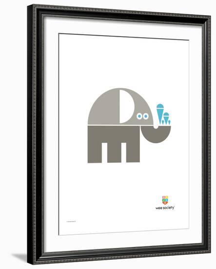 Wee Alphas, Eli the Elephant-Wee Society-Framed Giclee Print