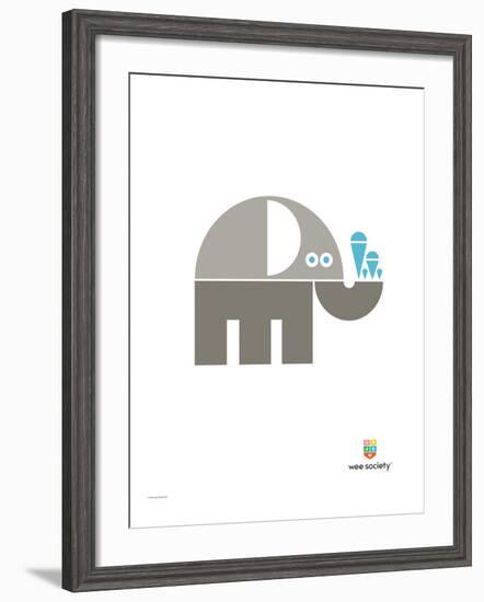 Wee Alphas, Eli the Elephant-Wee Society-Framed Giclee Print