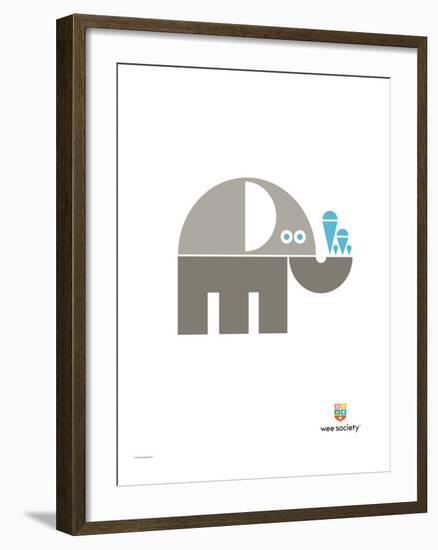 Wee Alphas, Eli the Elephant-Wee Society-Framed Giclee Print