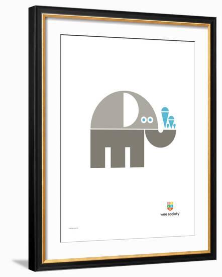 Wee Alphas, Eli the Elephant-Wee Society-Framed Giclee Print