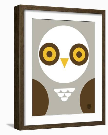 Wee Alphas Faces, Ollie-Wee Society-Framed Art Print