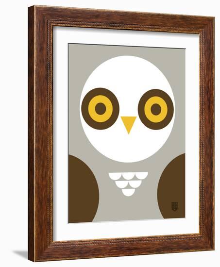 Wee Alphas Faces, Ollie-Wee Society-Framed Art Print