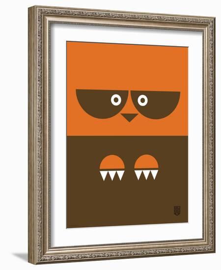 Wee Alphas Faces, Riley-Wee Society-Framed Art Print