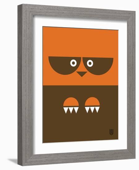 Wee Alphas Faces, Riley-Wee Society-Framed Art Print