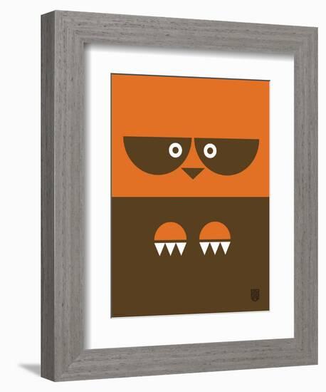 Wee Alphas Faces, Riley-Wee Society-Framed Art Print