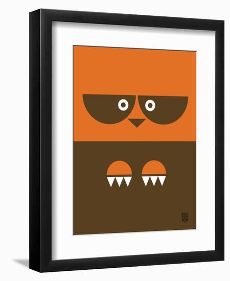 Wee Alphas Faces, Riley-Wee Society-Framed Art Print