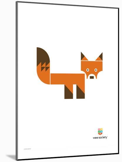 Wee Alphas, Finnegan the Fox-Wee Society-Mounted Giclee Print