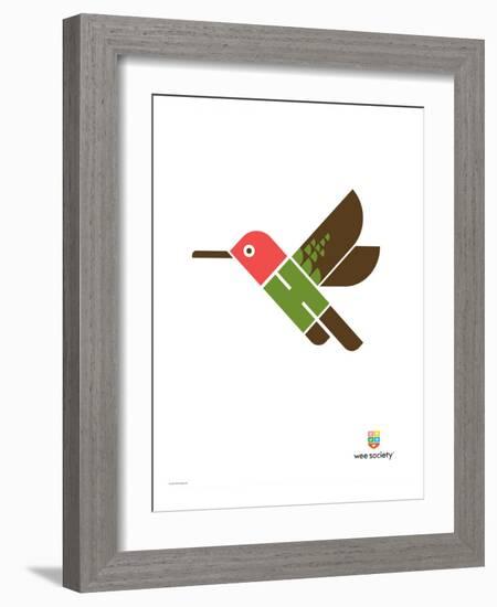 Wee Alphas, Hai the Hummingbird-Wee Society-Framed Giclee Print