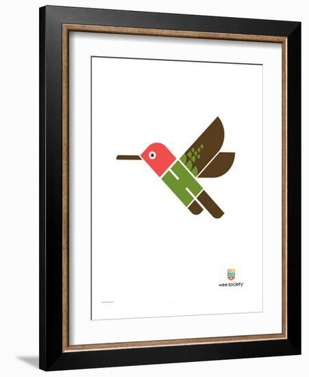 Wee Alphas, Hai the Hummingbird-Wee Society-Framed Giclee Print