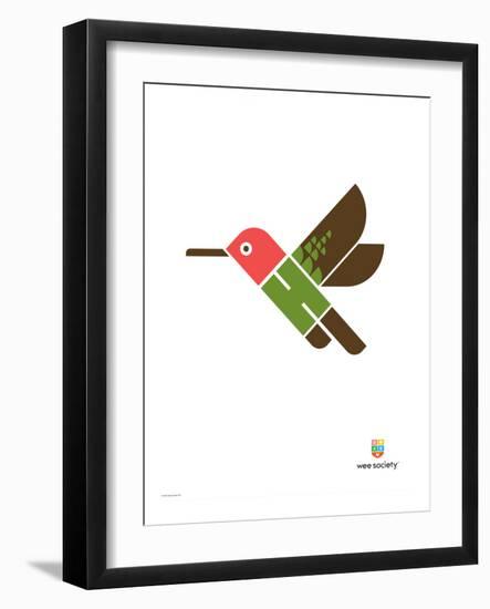 Wee Alphas, Hai the Hummingbird-Wee Society-Framed Giclee Print