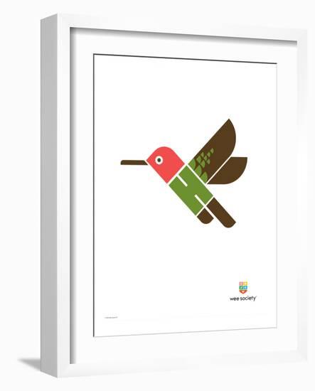 Wee Alphas, Hai the Hummingbird-Wee Society-Framed Giclee Print