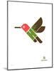 Wee Alphas, Hai the Hummingbird-Wee Society-Mounted Giclee Print
