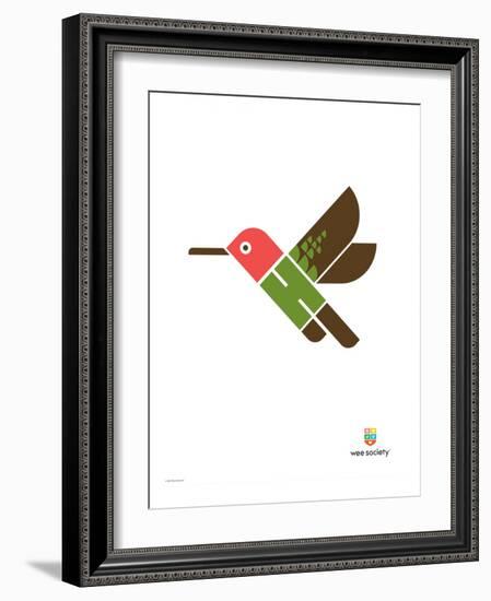 Wee Alphas, Hai the Hummingbird-Wee Society-Framed Giclee Print