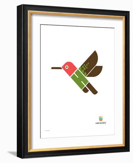 Wee Alphas, Hai the Hummingbird-Wee Society-Framed Giclee Print