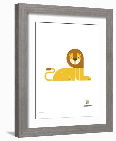 Wee Alphas, Leo the Lion-Wee Society-Framed Giclee Print