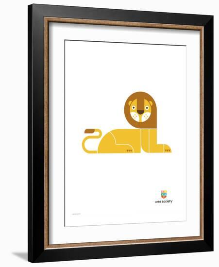 Wee Alphas, Leo the Lion-Wee Society-Framed Giclee Print