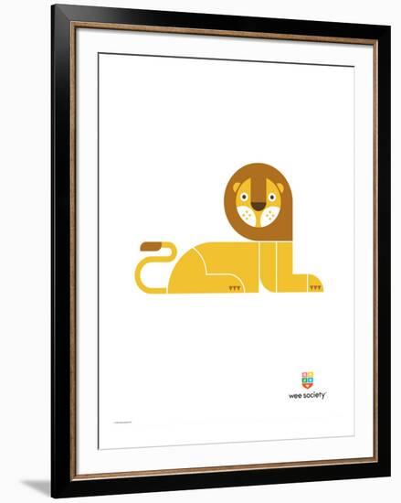 Wee Alphas, Leo the Lion-Wee Society-Framed Giclee Print