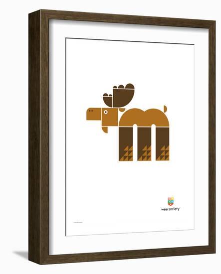 Wee Alphas, Max the Moose-Wee Society-Framed Giclee Print