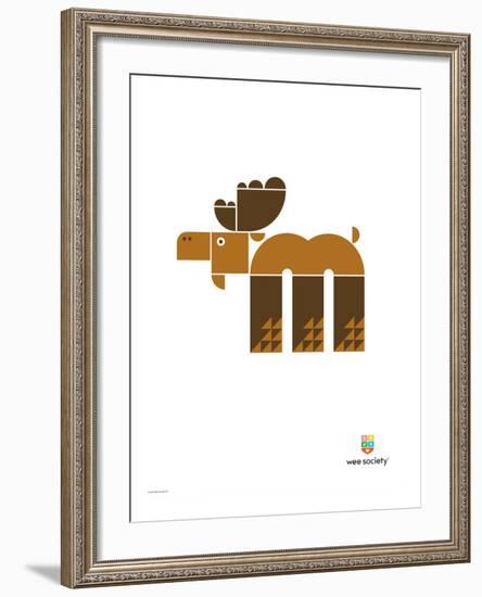 Wee Alphas, Max the Moose-Wee Society-Framed Giclee Print