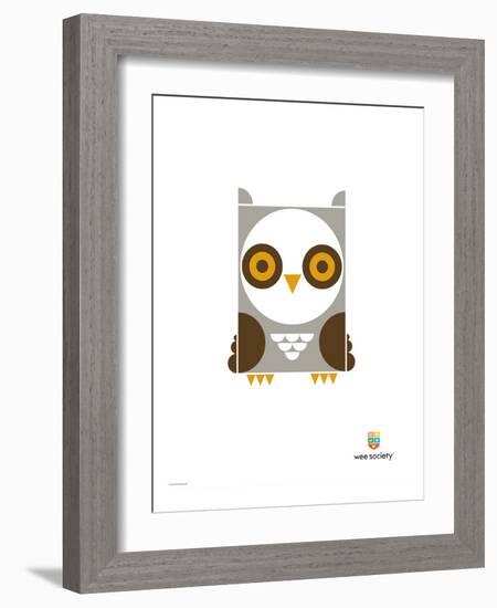 Wee Alphas, Ollie the Owl-Wee Society-Framed Giclee Print